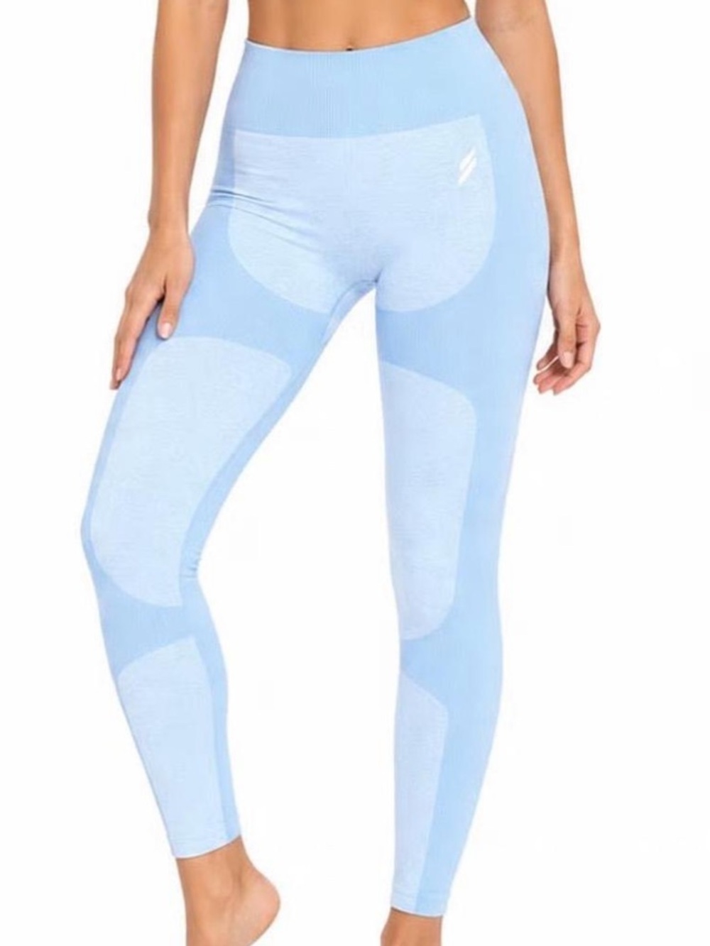 DOYOUEVEN Light Blue High-Waist Seamless leggings